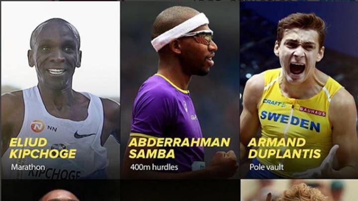 Eliud Kipchoge, Abderrahman Samba, Armand Duplantis, Christian Coleman y Kevin Mayer son los cinco nominados al premio Atleta del Año de la IAAF en categoría masculina.