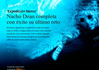 Nacho Dean consigue la gesta: unir a nado los continentes