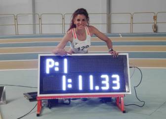 Laura Bueno, récord de España de 500 bajo techo (1:11.33)