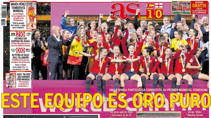 Campeonas del mundo, victoria del Barça con suspense, ni fútbol ni goles en el Villamarín, las reflexiones de Rudy y Djokovic doblega a Alcaraz en un partido épico
