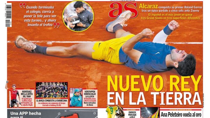 Carlos Alcaraz cumple su sueño, Ana Peleteiro es oro, Rodríguez brilla antes del Tour, Verstappen de nuevo y Doncic se queda sin vidas