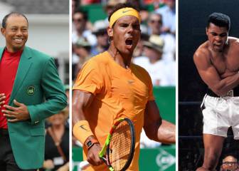Tiger Woods y otros regresos estelares: Nadal, Ali, Jordan...