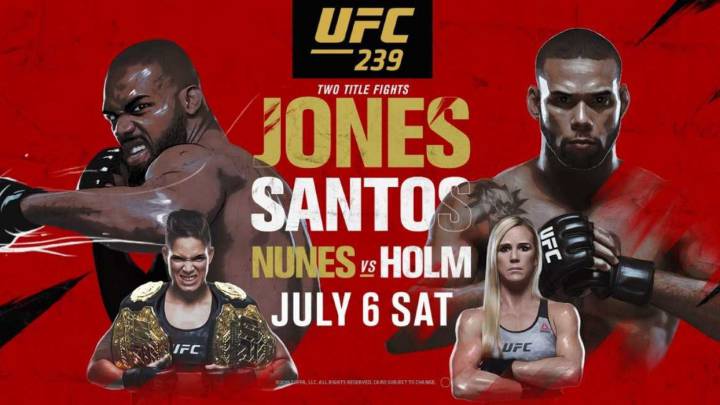 Ufc 239 Cartelera Horario Tv Y Como Ver Jones Santos As Com