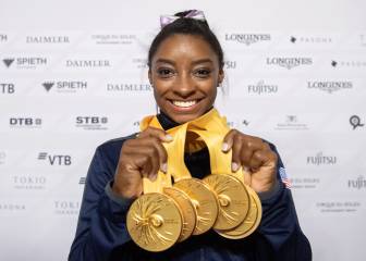 Historia del deporte: el ejercicio de suelo de Simone Biles para su 25ª medalla en los Mundiales