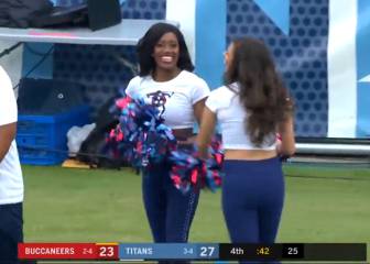 ¡Cheerleader recibió ovación por increíble captura de NFL!