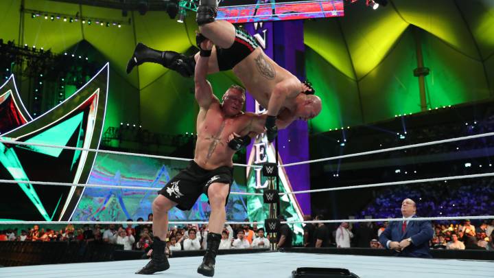 Desobediencia Cena Perceptivo Brock Lesnar amarga el debut de Caín Velásquez en WWE - AS.com