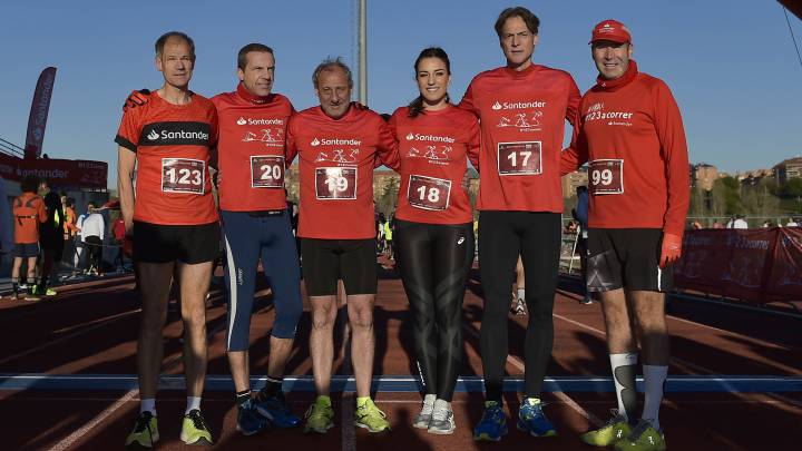 El equipo de los famosos hace un test para la maratón de Sevilla