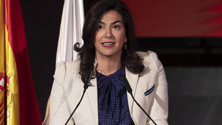 María José Rienda, durante la VI Gala del Patinaje.