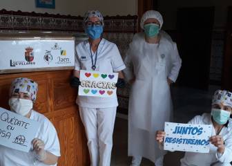 La marea amarilla del Jaén también lucha contra el virus