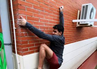 Ginés se sube por las paredes