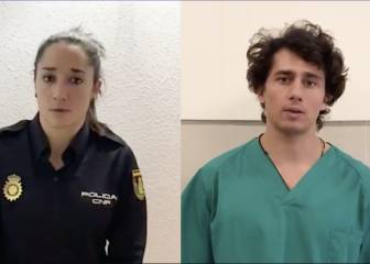 Nuestros deportistas luchan contra el COVID-19: Héroes en el podio, hospitales y coches patrulla