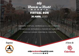 EDP Rock 'n' Roll Madrid Maratón lanza una carrera virtual para luchar contra el COVID