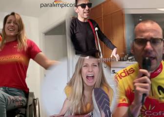 Los deportistas paralímpicos versionan el 'Resistiré' durante sus entrenamientos