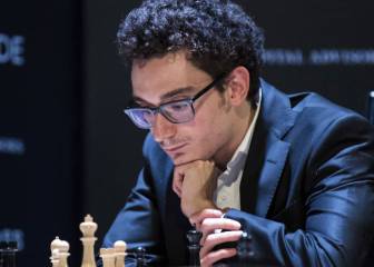 Fabiano Caruana toma aire en
el Magnus Carlsen Invitational