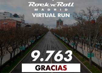La EDP Rock ‘n’ Roll Madrid virtual bate récord: 9.763 atletas