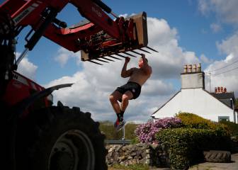 Entrenamiento en una granja de Escocia