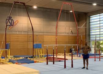 Ray Zapata, primer gimnasta en volver al CAR de Madrid