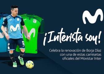 El Movistar Inter renueva al ala Borja Díaz hasta 2022