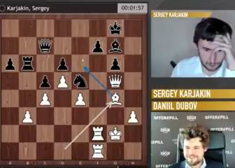 Carlsen y su ayudante Dubov ponen un pie en semifinales