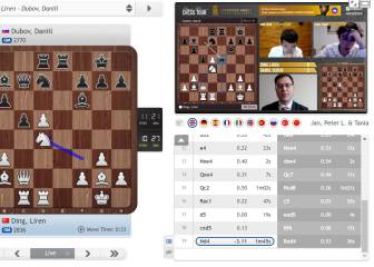 Dubov primer finalista, Carlsen y Nakamura al desempate