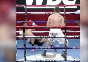 Esto es un nocáut salvaje: ¡impacta cómo cae a la lona!