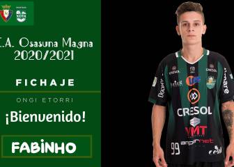El Osasuna Magna anuncia el fichaje del brasileño Fabinho
