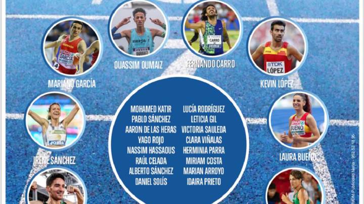 Cartel promocional del Desafío Nerja 2020 con la participación de Ouassim Oumaiz, Fernando Carro, Kevin López o Mariano García entre otros.