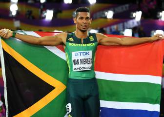 Van Niekerk tiene coronavirus y no podrá correr en Italia