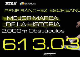 Sánchez Escribano, nuevo récord nacional de 2.000 obstáculos