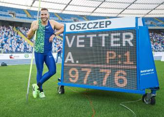 Vetter se acerca al legendario récord del mundo de Zelezny