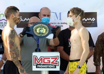 Boxeo con mascarilla en Madrid para cumplir con la normativa