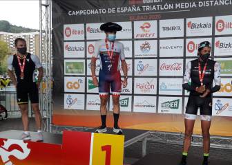 Gómez Noya y Laura Gómez, campeones nacionales de media distancia en Bilbao