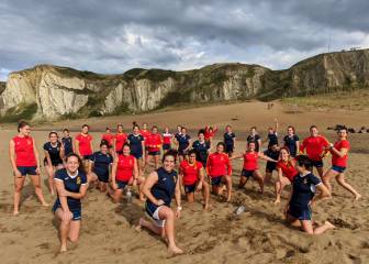 Las Leonas ya se entrenan en la 'burbuja' de Getxo