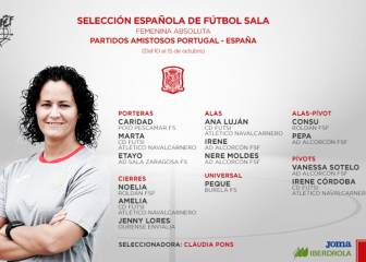 Convocatoria de Claudia Pons tras casi nueve meses sin partidos