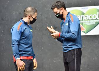 Aimar, Urruti, Ezkurdia y Altuna promueven una asociación de pelotaris