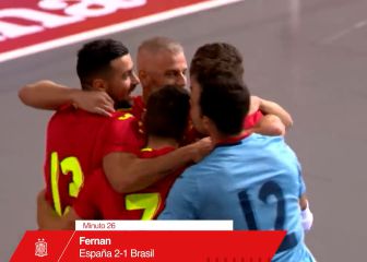 Es un triunfo con mayúsculas: el original gol de España para ganar a Brasil