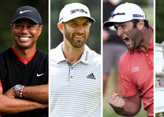 Woods, Johnson, Rahm y DeChambeau encabezan la lista