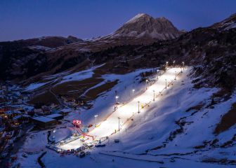 Y finalmente todo preparado en la pista de Lech