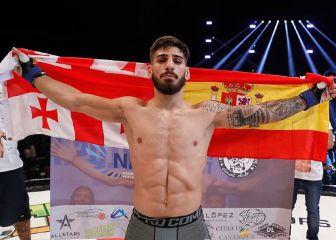 El diamante Ilia Topuria se presenta en Las Vegas