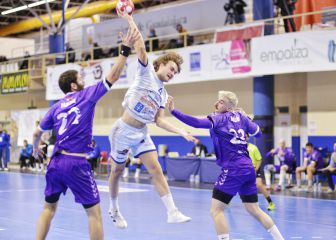 El veterano portero Javi Díaz, estrella en el triunfo del Cangas