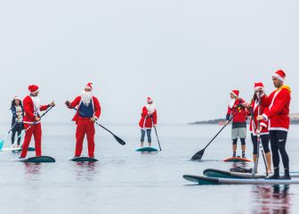 Paddle-surf para Papá Noeles