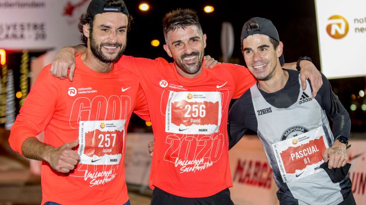 David Villa, runner en la San Silvestre: \