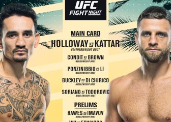 UFC Fight Island 7: TV, horario, cartelera del Holloway - Kattar