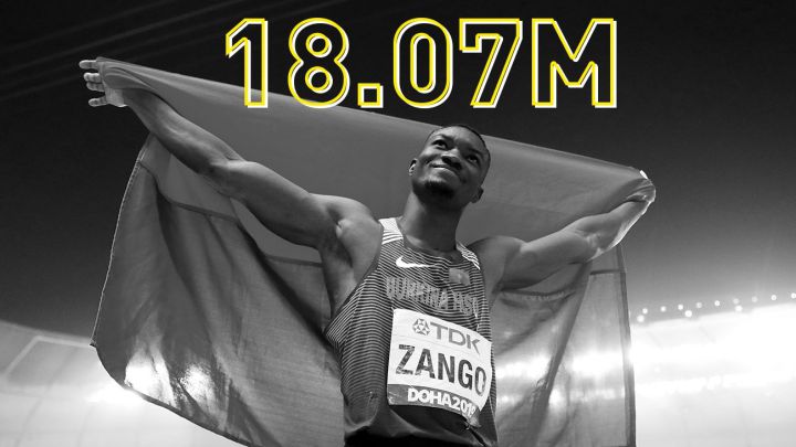 Zango bate el récord del mundo de triple salto bajo techo