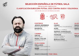 Vidal da la lista de España para los duelos con Suiza y Eslovenia