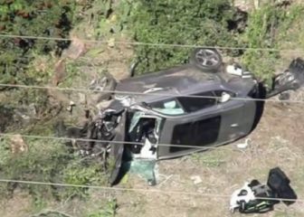 Primeras imágenes del coche de Tiger Woods tras su accidente