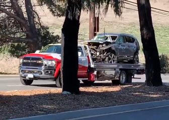 Vean al detalle el estado en que quedó el coche de Tiger Woods tras el accidente