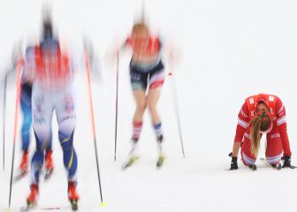 El agotamiento del relevo de esquí nórdico