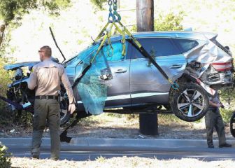 Woods no frenó ni levantó pie del acelerador en su accidente