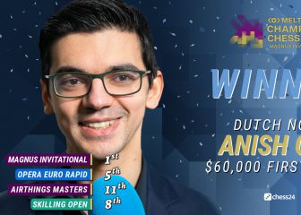 Giri gana el torneo Magnus Carlsen en la 'ruleta rusa'